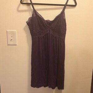 Purple Lace Chemise - Adjustable Straps